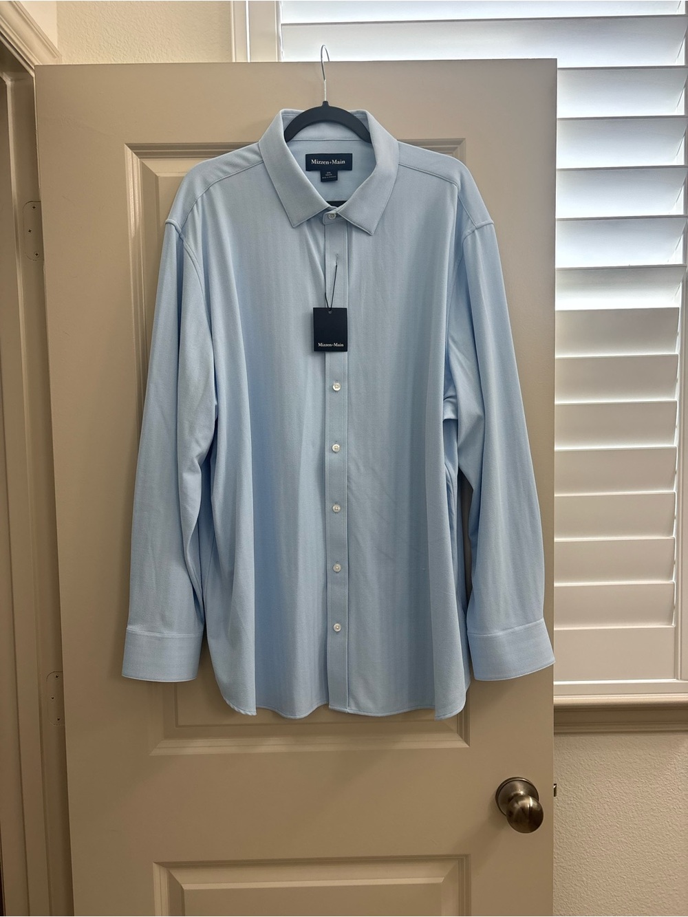 Mizzen+Main Pale Blue Men's Dress Shirt